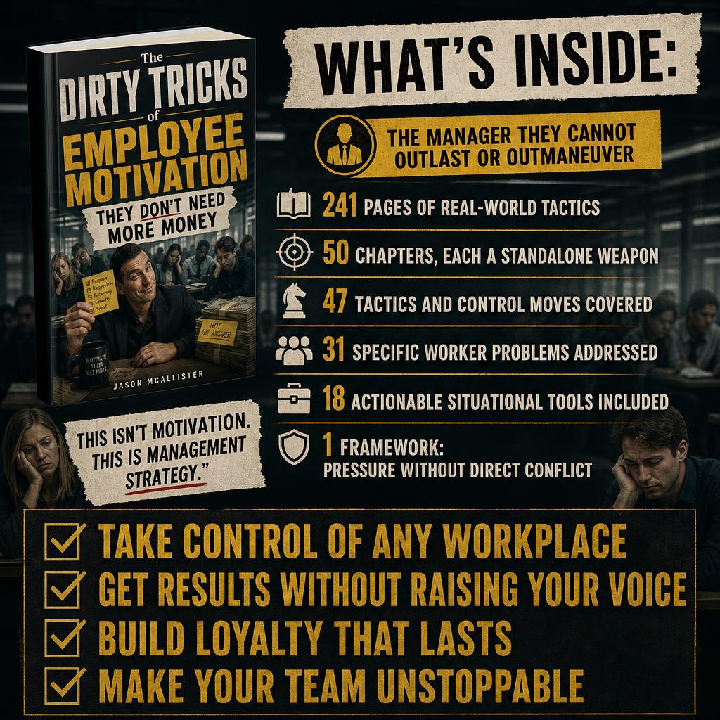 The Dirty Tricks of Employee Motivation: THEY DON'T NEED MORE MONEY