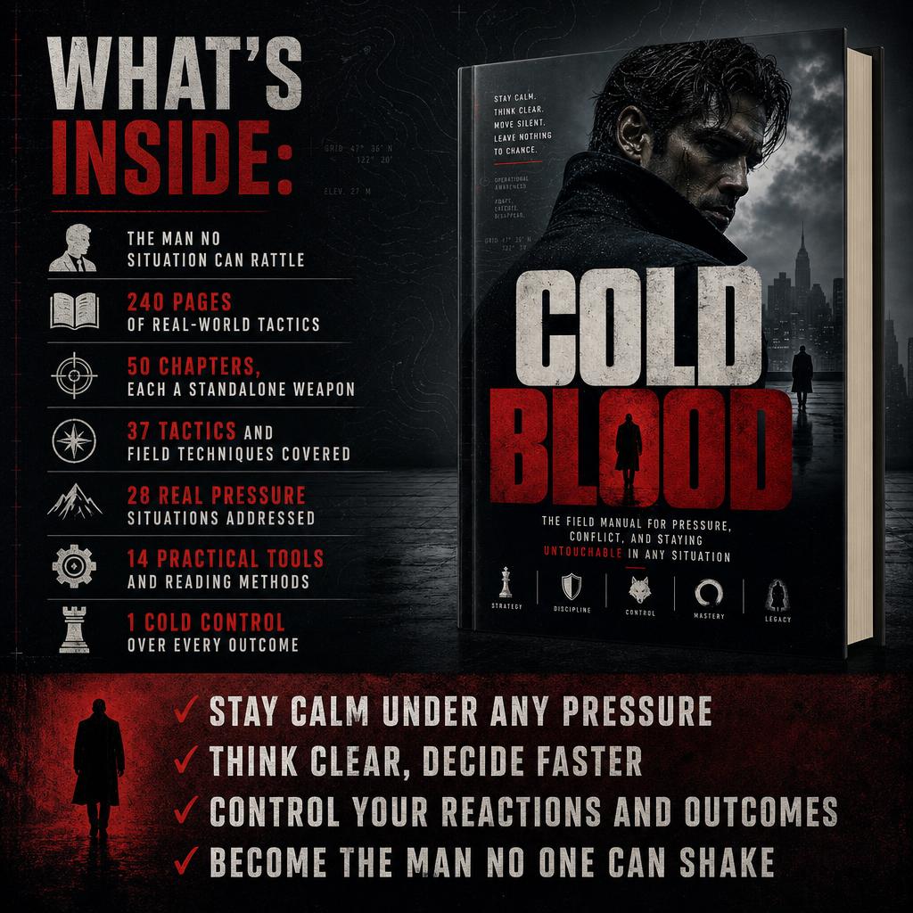 COLD BLOOD: The Field Manual For Pressure, Conflict, And Staying Untouchable In Any Situation