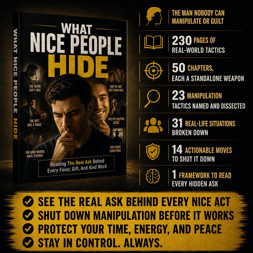 WHAT NICE PEOPLE HIDE: Reading The Real Ask Behind Every Favor, Gift, And Kind Word
