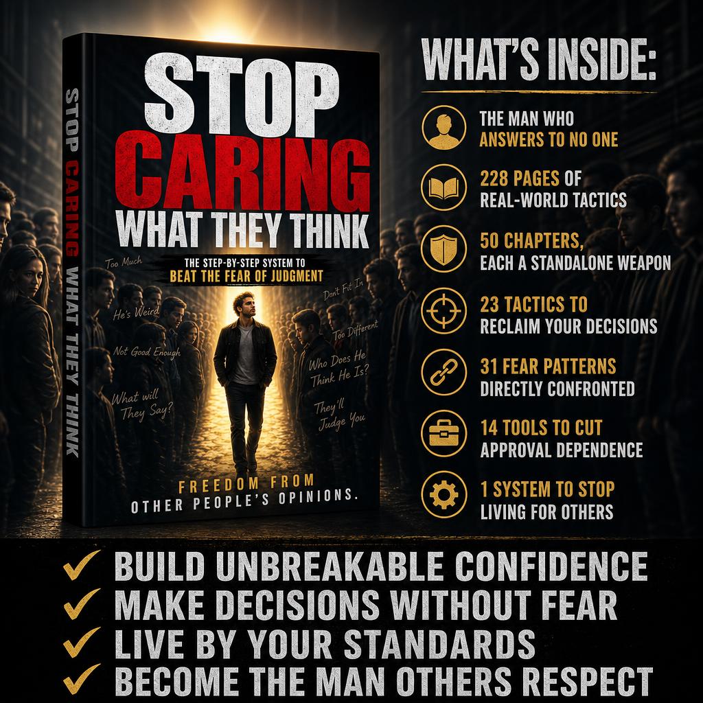 STOP CARING WHAT THEY THINK: The Step-by-Step System to Beat the Fear of Judgment