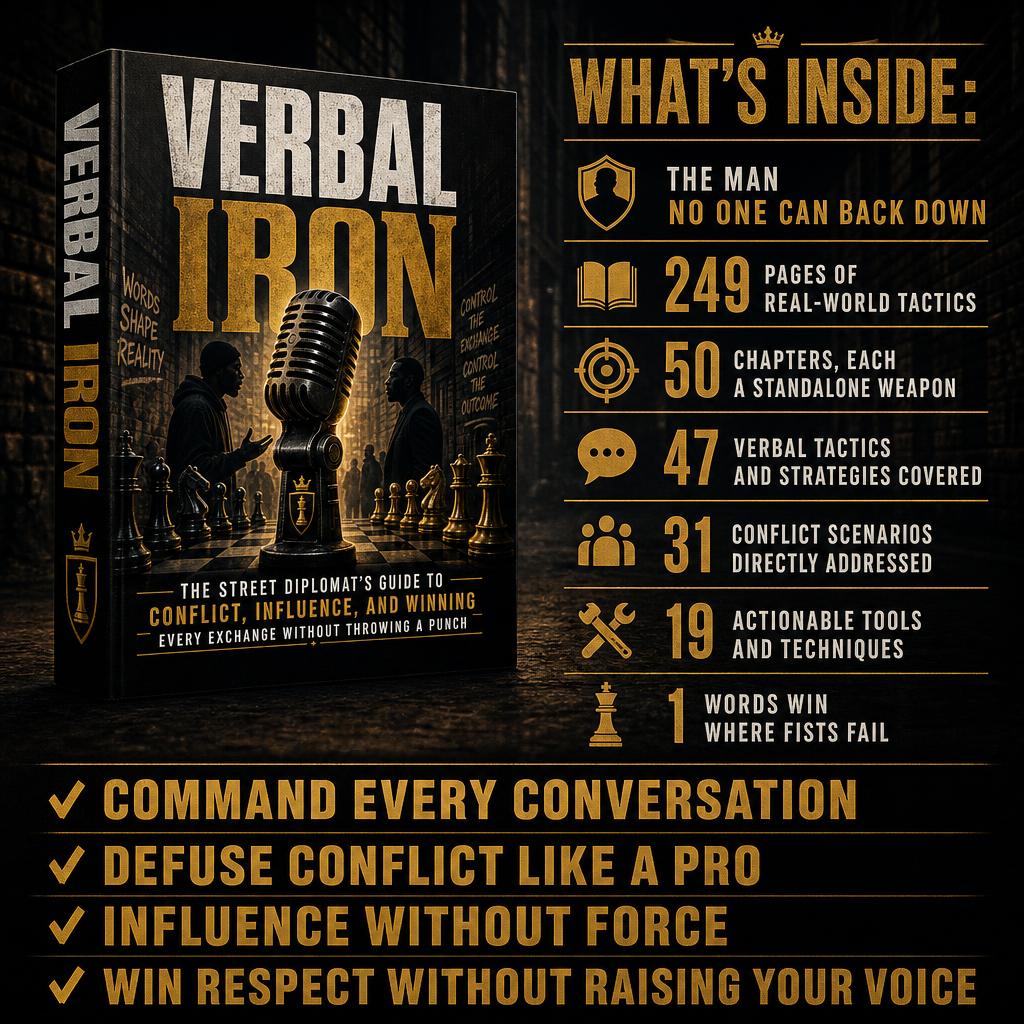 VERBAL IRON: The Street Diplomat's Guide To Conflict, Influence, And Winning Every Exchange Without Throwing A Punch