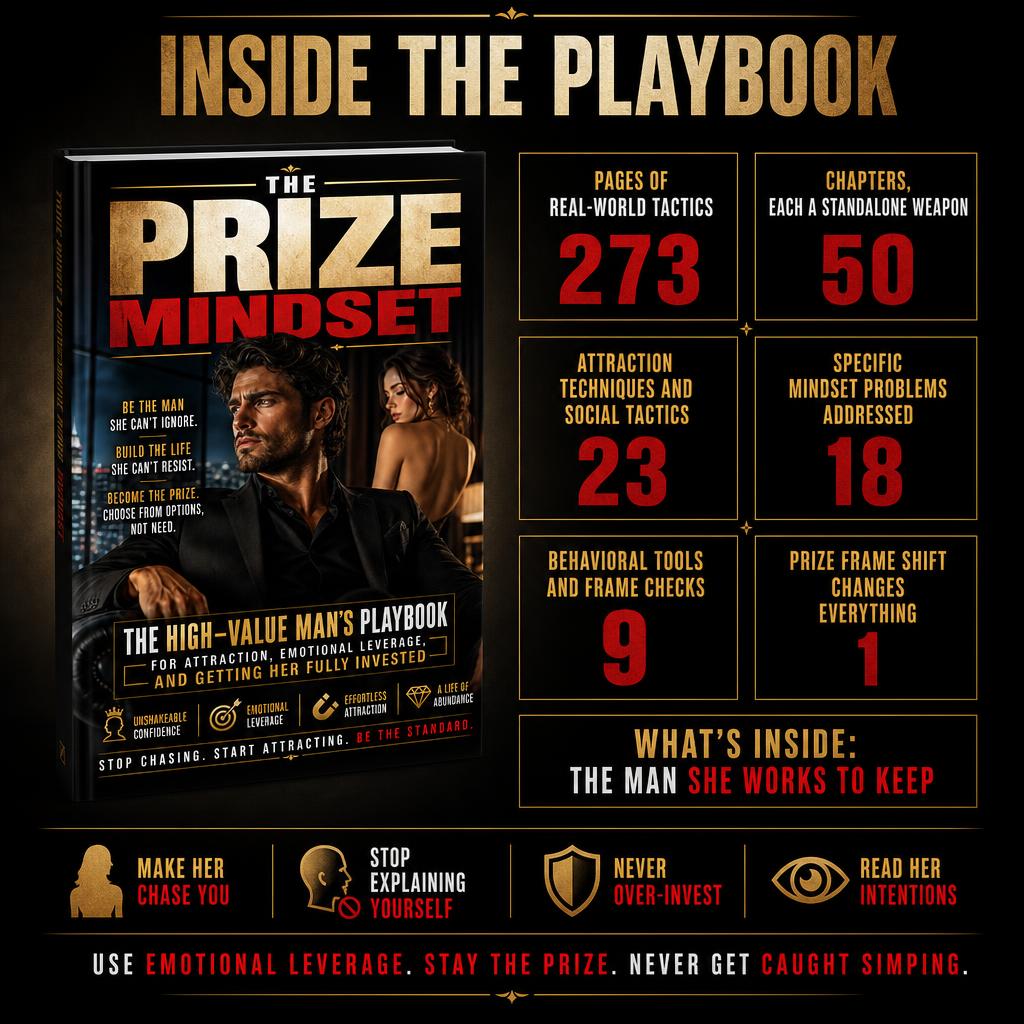 THE PRIZE MINDSET: The High-Value Man's Playbook For Attraction, Emotional Leverage, And Getting Her Fully Invested