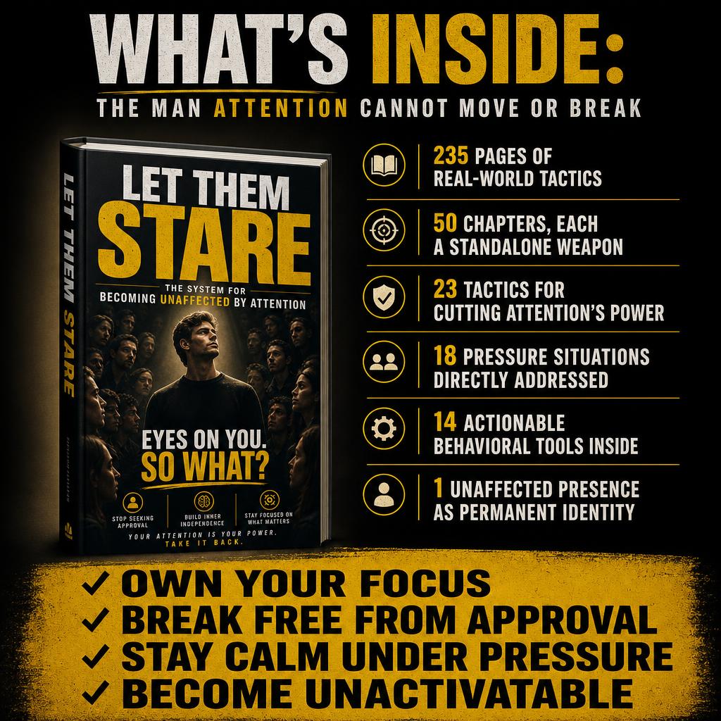LET THEM STARE: The System For Becoming Unaffected By Attention