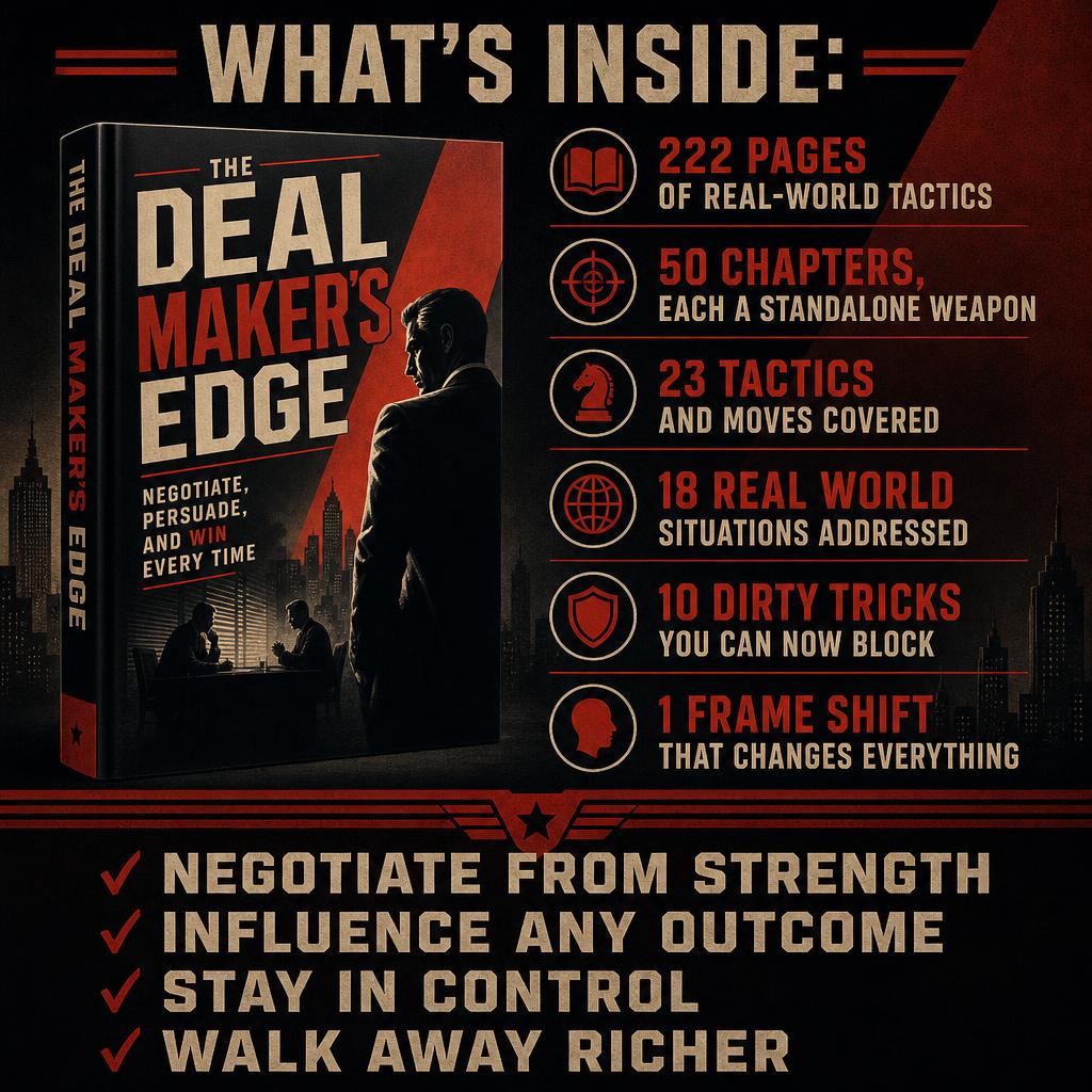 THE DEAL MAKER’S EDGE: NEGOTIATE, PERSUADE, AND WIN EVERY TIME