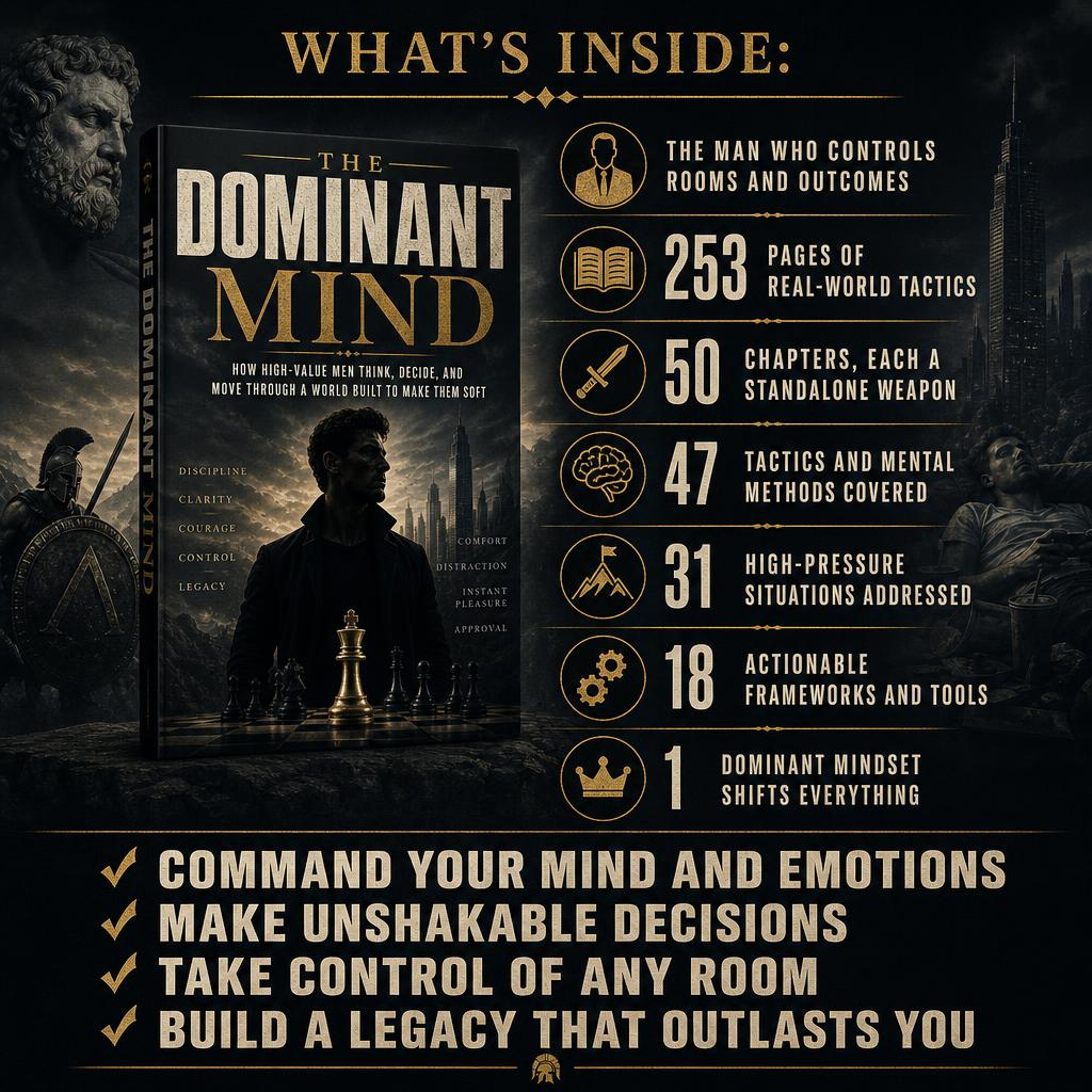 THE DOMINANT MIND: How High-Value Men Think, Decide, And Move Through A World Built To Make Them Soft