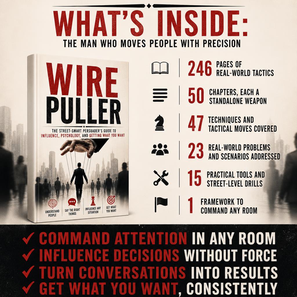 WIRE PULLER: The Street-Smart Persuader's Guide To Influence, Psychology, And Getting What You Want