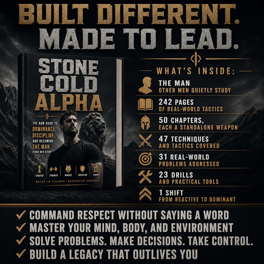 STONE COLD ALPHA: The Raw Guide To Dominance, Discipline, And Becoming The Man Other Men Study
