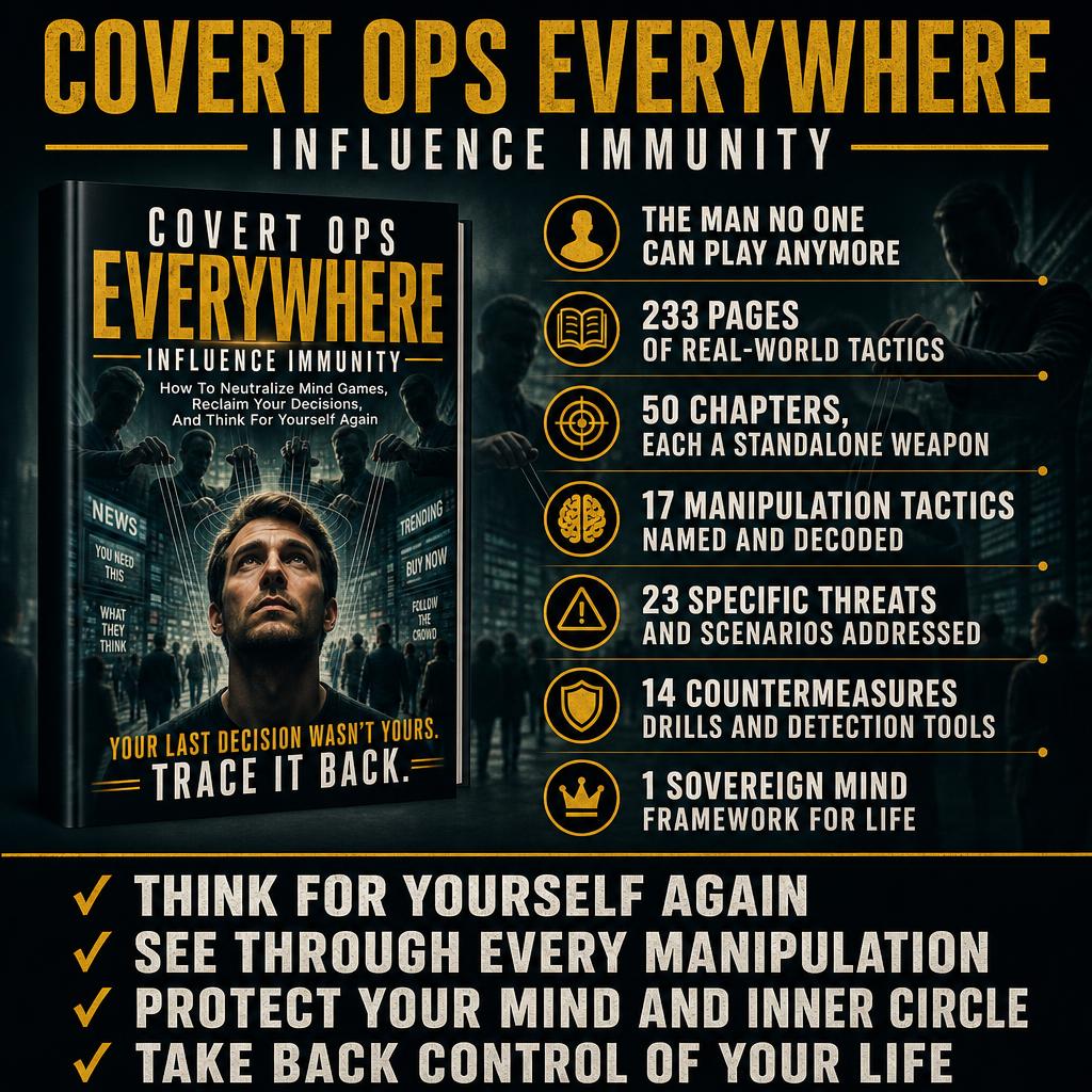 COVERT OPS EVERYWHERE: INFLUENCE IMMUNITY