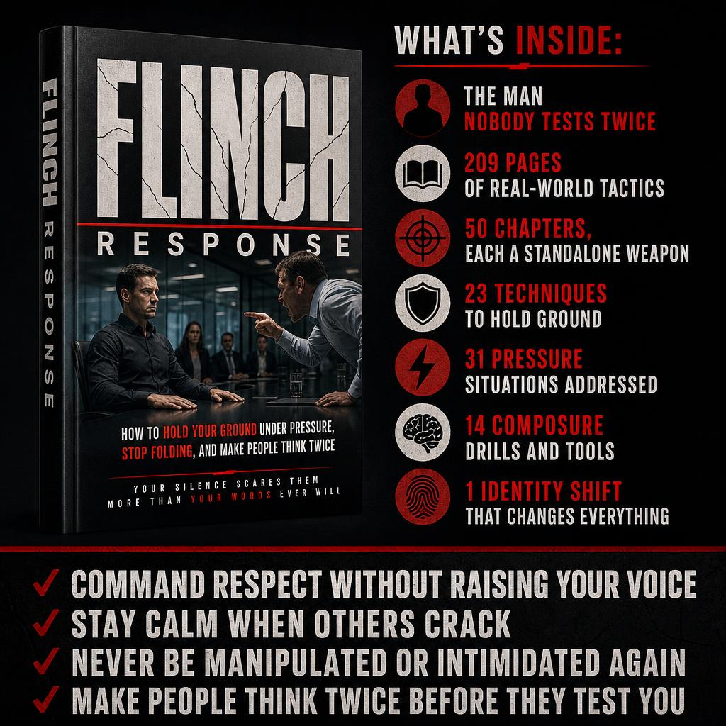FLINCH RESPONSE: THEY KNOW YOU'LL BACK DOWN