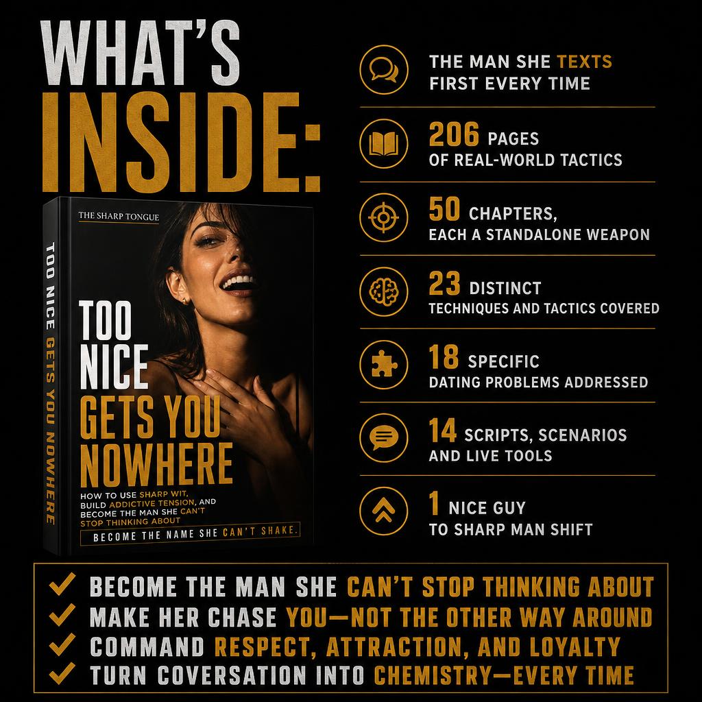 THE SHARP TONGUE: TOO NICE GETS YOU NOWHERE