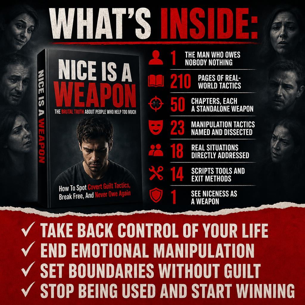 NICE IS A WEAPON: THE BRUTAL TRUTH ABOUT PEOPLE WHO HELP TOO MUCH