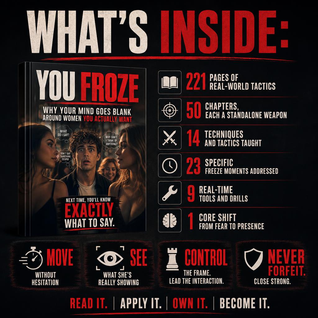 You Froze: Why Your Mind Goes Blank Around Women You Actually Want