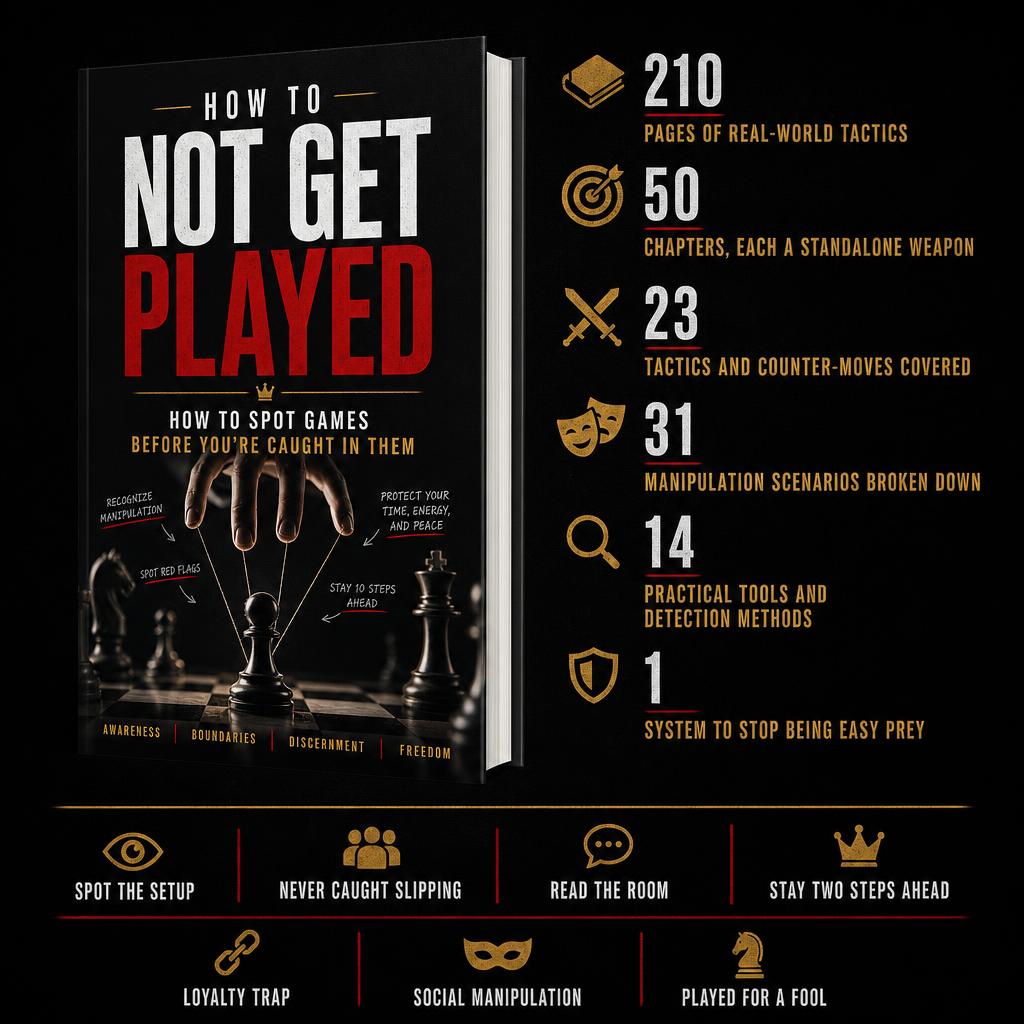How not to get played: How to Spot Games Before You’re Caught in Them