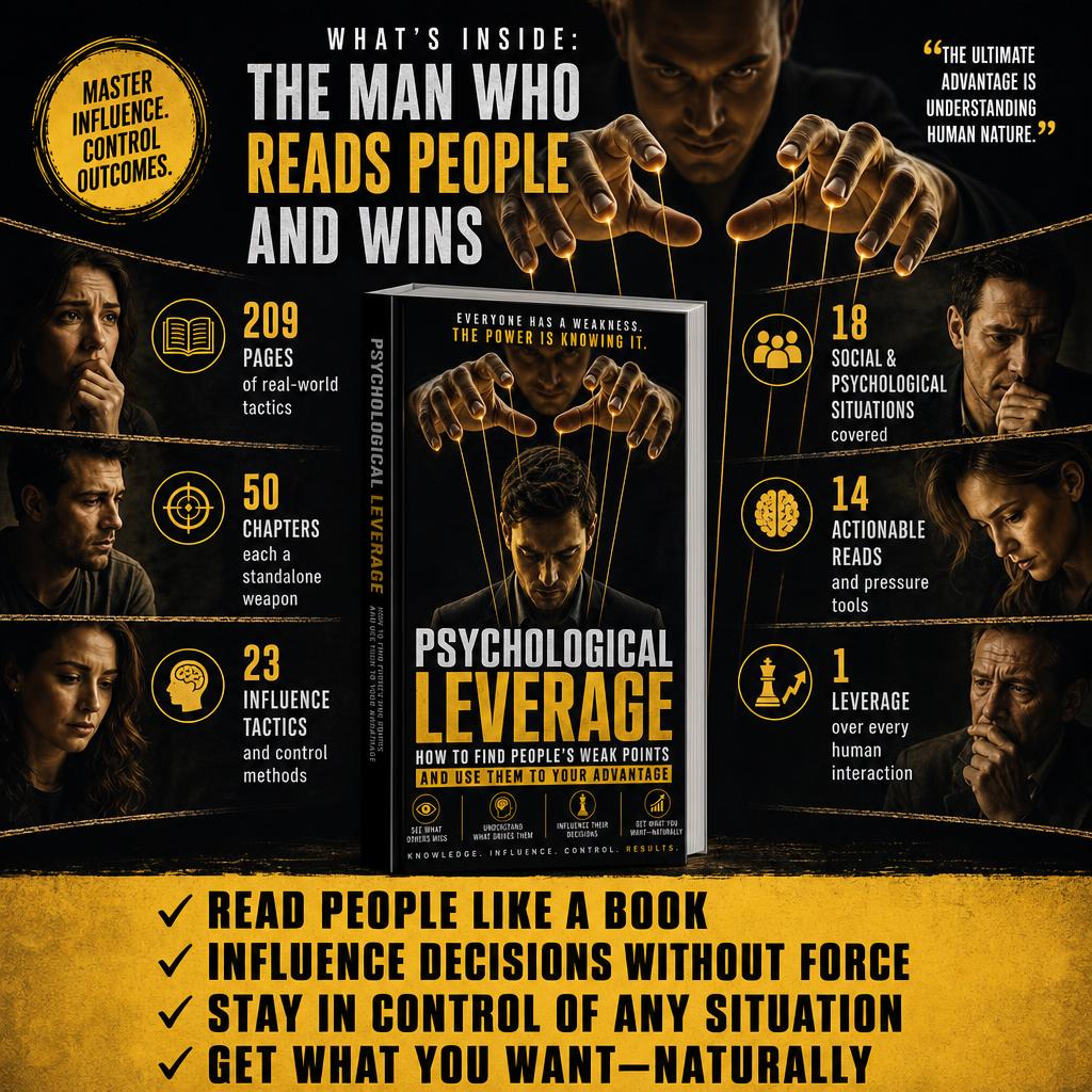 PSYCHOLOGICAL LEVERAGE: HOW TO FIND PEOPLE’S WEAK POINTS AND USE THEM TO YOUR ADVANTAGE