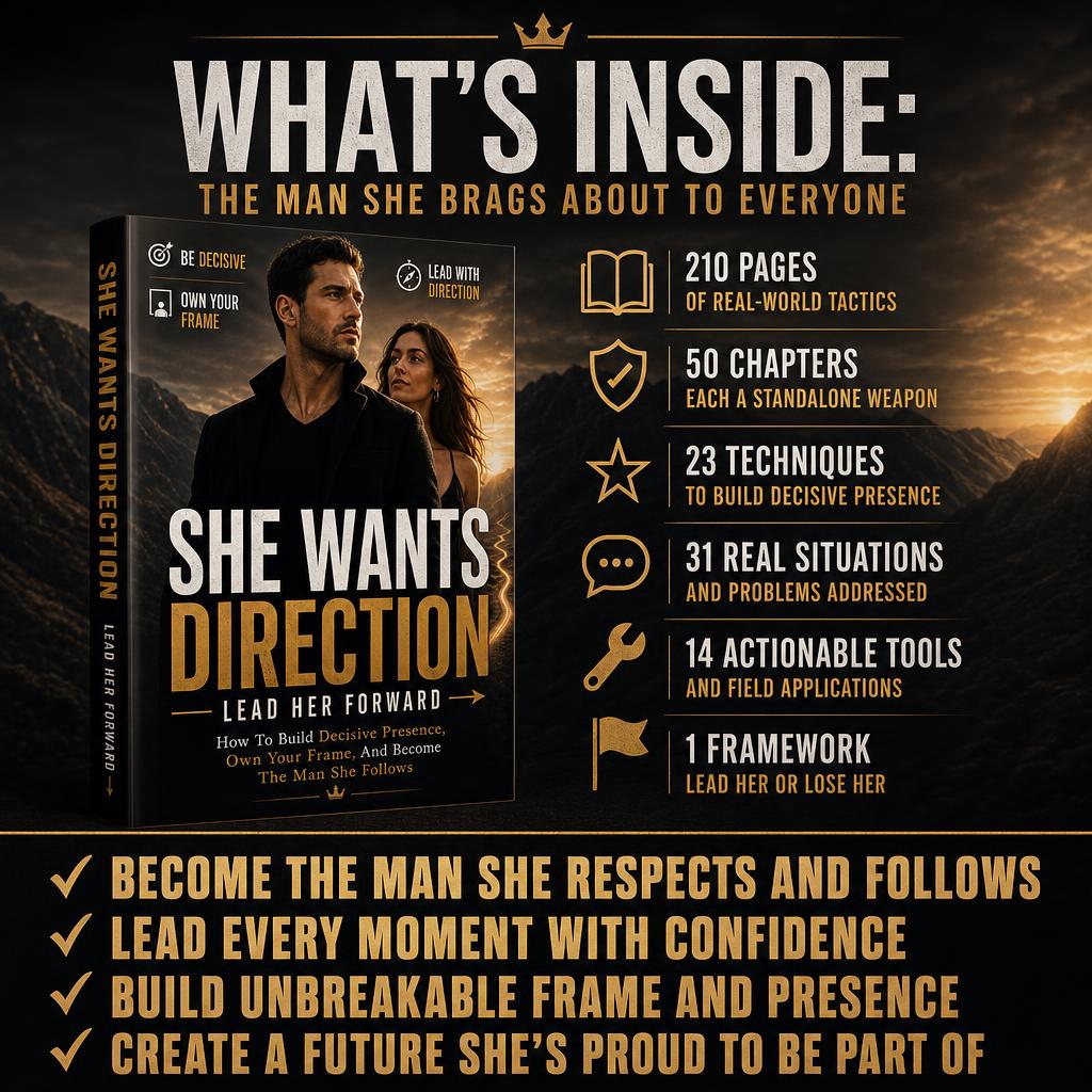 SHE WANTS DIRECTION: LEAD HER FORWARD