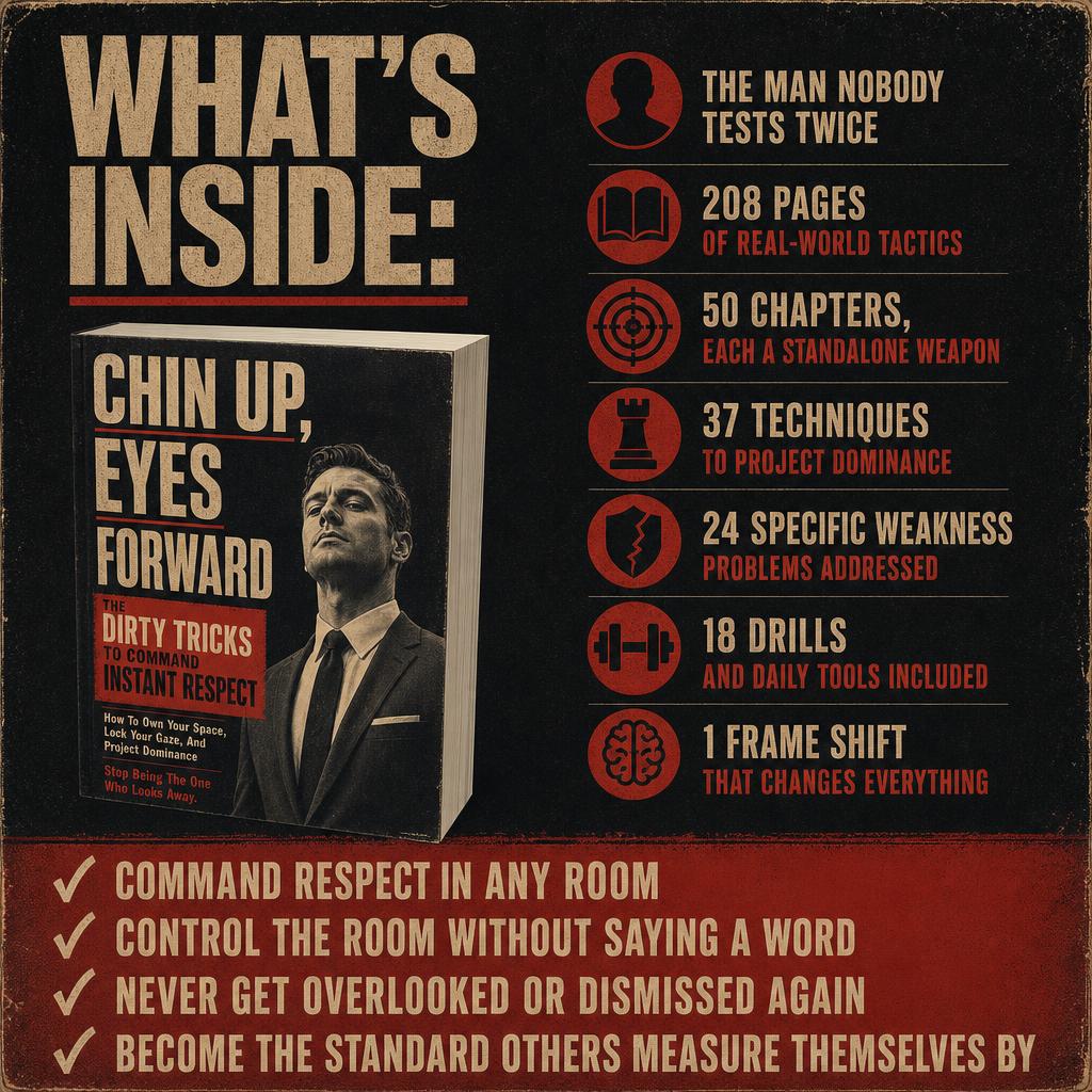 CHIN UP, EYES FORWARD: THE DIRTY TRICKS TO COMMAND INSTANT RESPECT