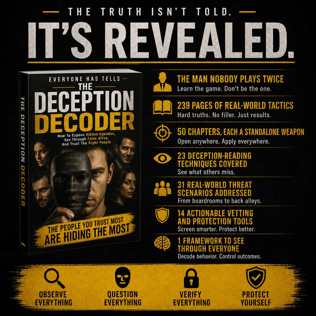 THE DECEPTION DECODER: How To Expose Hidden Agendas, See Through False Allies, And Trust The Right People