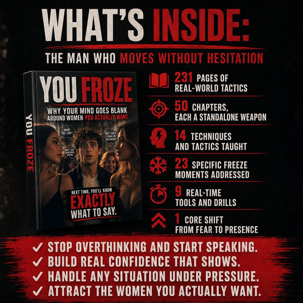 YOU FROZE: Why Your Mind Goes Blank Around Women You Actually Want