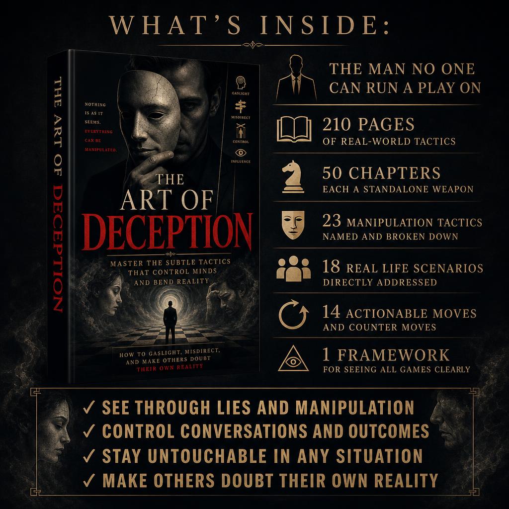 The Art of Deception: Master the Subtle Tactics That Control Minds and Bend Reality
