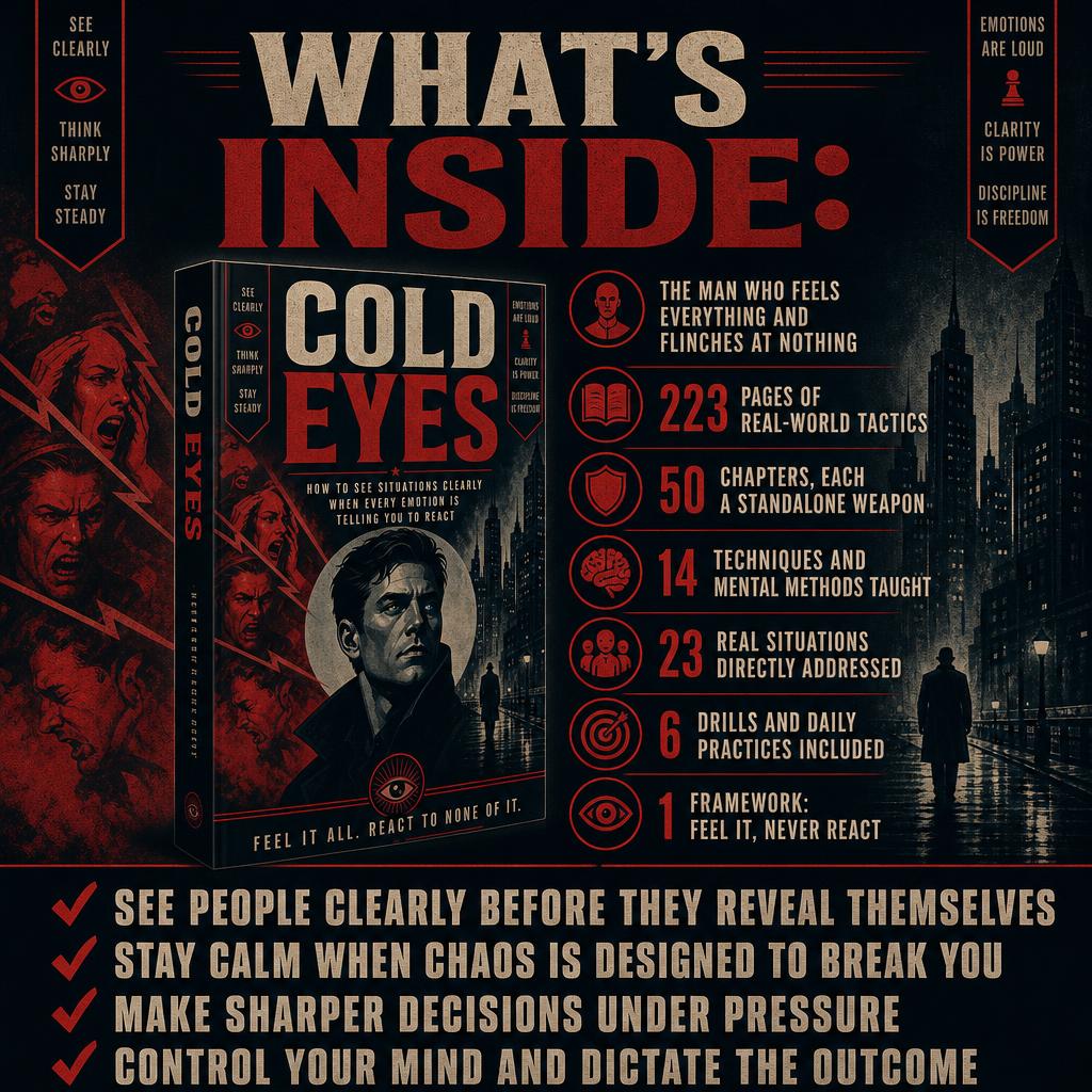 COLD EYES: How To See Situations Clearly When Every Emotion Is Telling You To React
