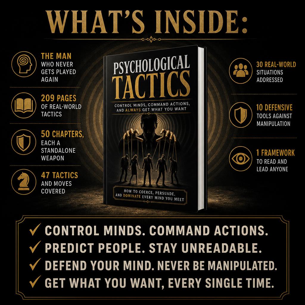 Psychological Tactics: Control Minds, Command Actions, and Always Get What You Want
