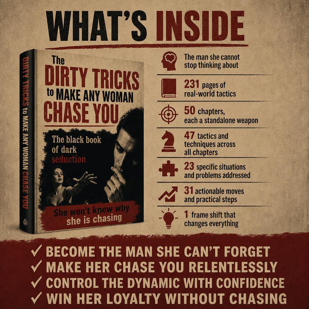 The Dirty Tricks to Make Any Woman Chase You