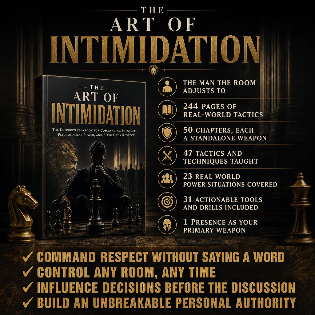 THE ART OF INTIMIDATION: The Unspoken Playbook For Commanding Presence, Psychological Power, And Effortless Respect