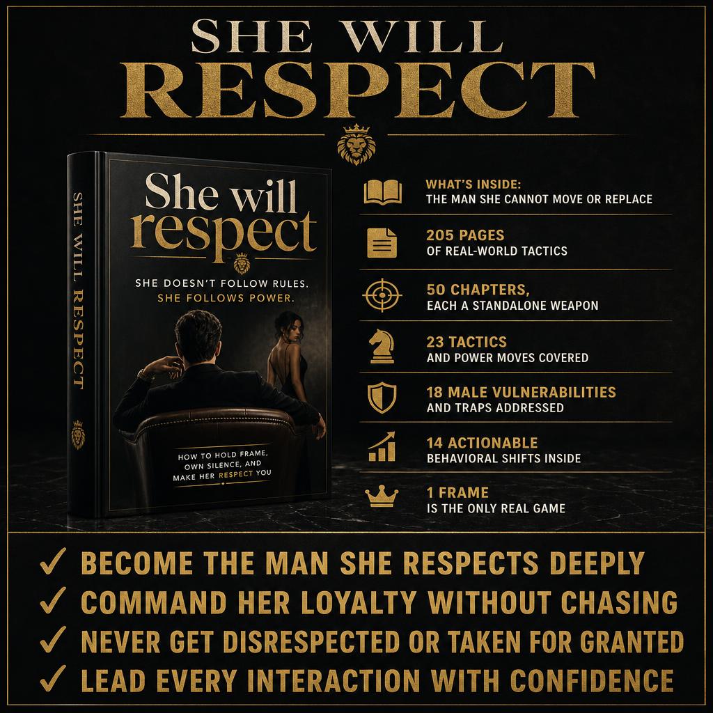 She will respect: She doesn’t follow rules. She follows power
