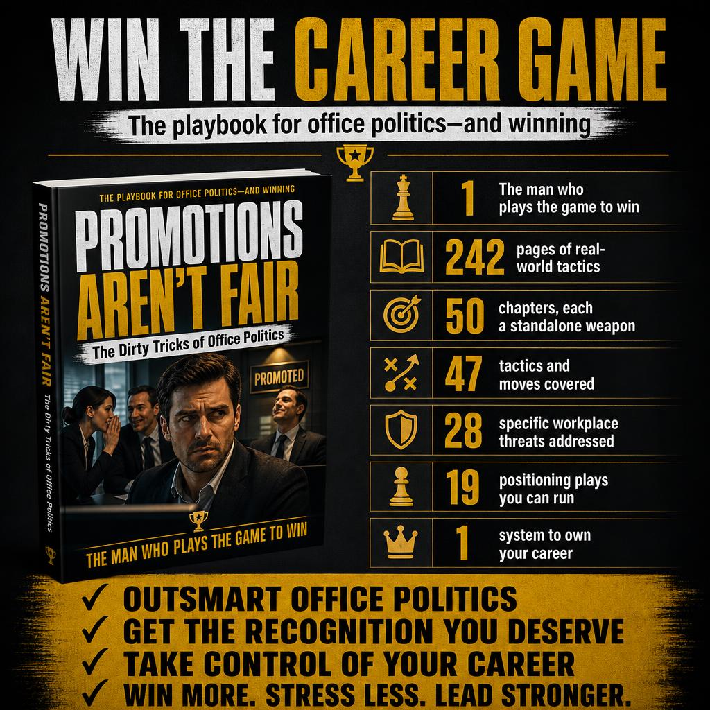 PROMOTIONS AREN'T FAIR: The Dirty Tricks of Office Politics