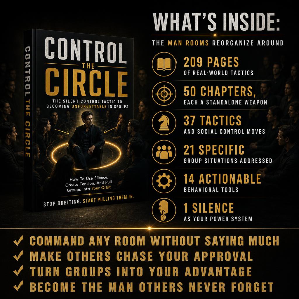 CONTROL THE CIRCLE: THE SILENT CONTROL TACTIC TO BECOMING UNFORGETTABLE IN GROUPS
