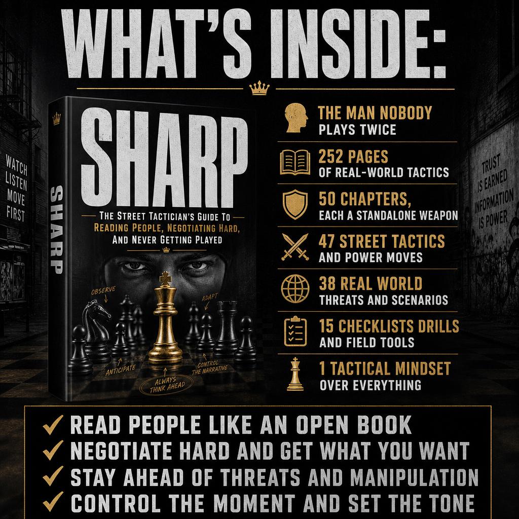SHARP: The Street Tactician's Guide To Reading People, Negotiating Hard, And Never Getting Played