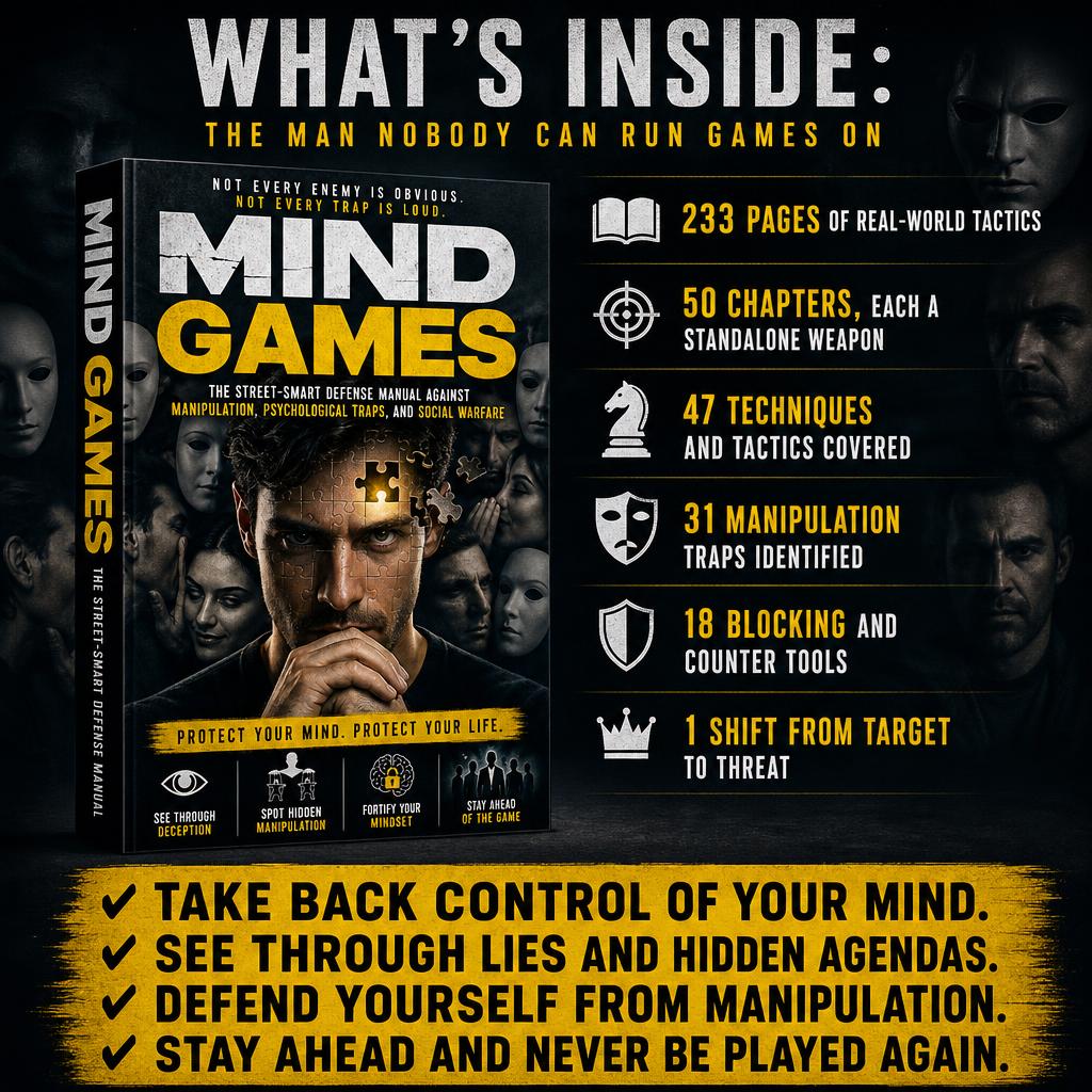 MIND GAMES: The Street-Smart Defense Manual Against Manipulation, Psychological Traps, And Social Warfare