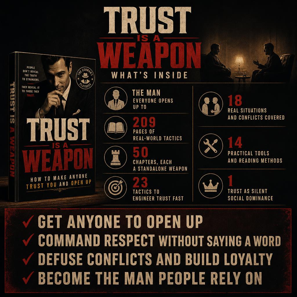 TRUST IS A WEAPON: HOW TO MAKE ANYONE TRUST YOU AND OPEN UP