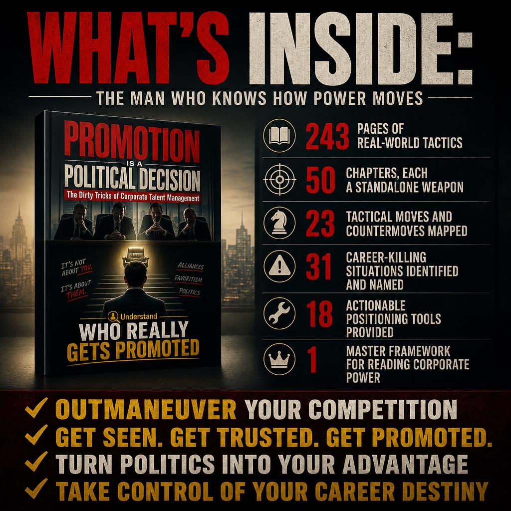 PROMOTION IS A POLITICAL DECISION: The Dirty Tricks of Corporate Talent Management