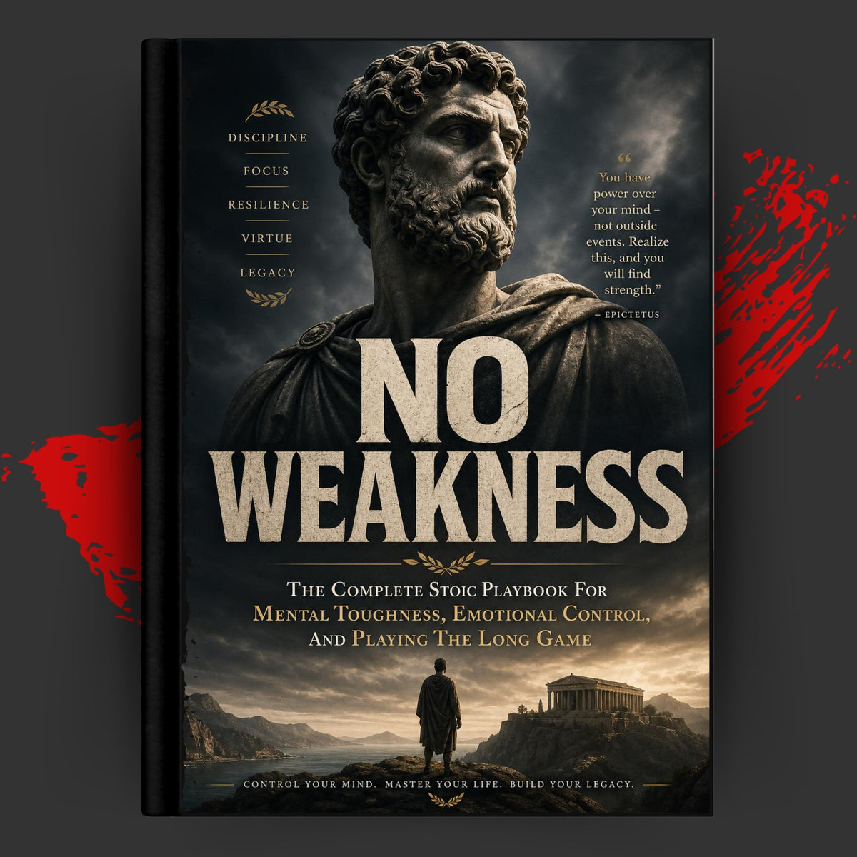 NO WEAKNESS: The Complete Stoic Playbook for Mental Toughness, Emotional Control, and Playing the Long Game