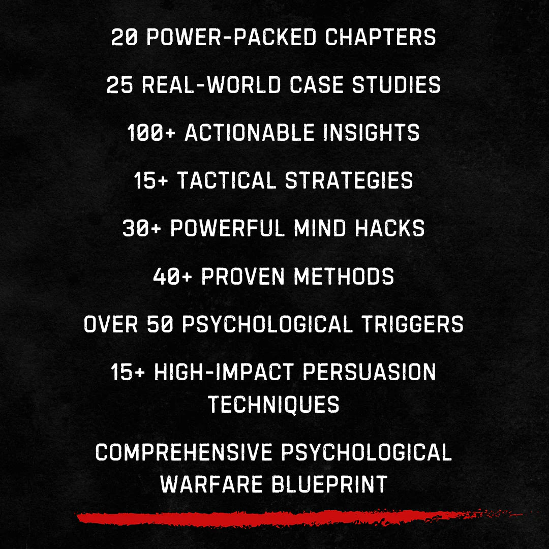 Psychological Warfare: The Dirty Tricks to Manipulate and Control Anyone - No Mercy Edition